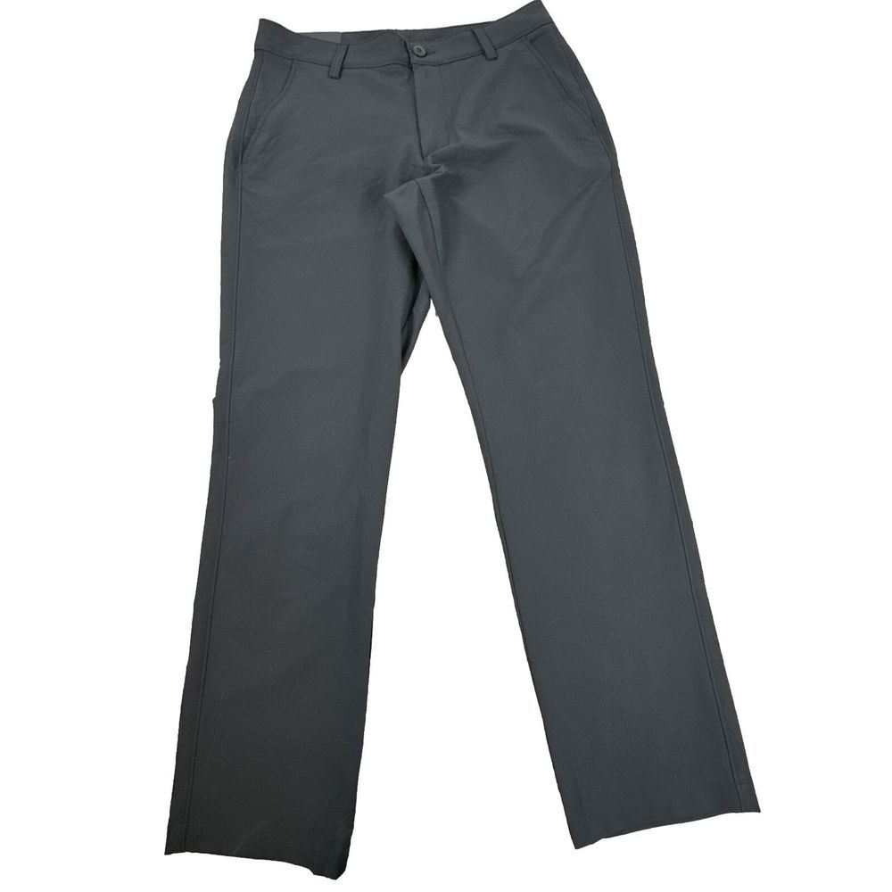 Under Armour Straight Golf Pants Black Activewear Logo NWT Mens 32x30